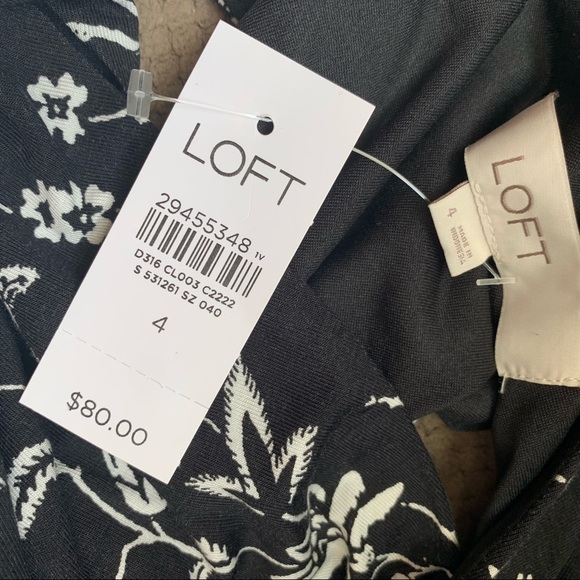 LOFT✨NWTs✨Rainforest Cutout Button Back Midi Dress - Picture 8 of 13